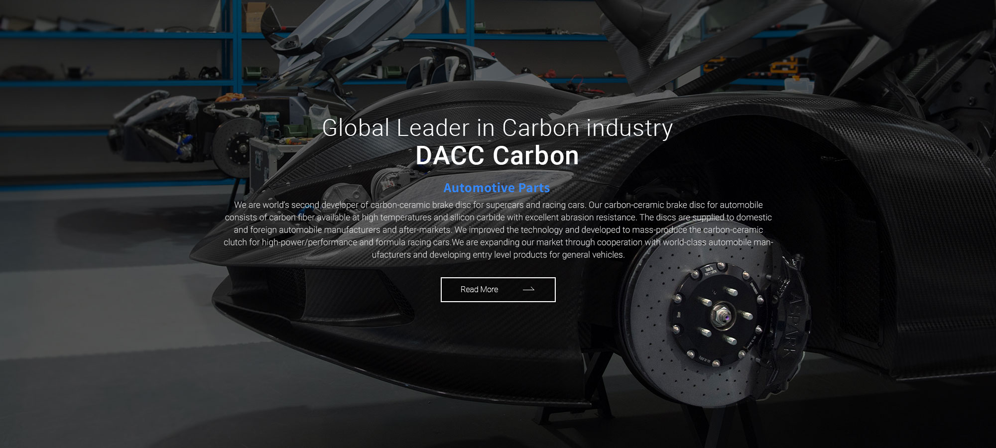 Automotive Parts 
We are world’s second developer of carbon-ceramic brake disk for supercars and racing cars. Carbon fiber available at high temperatures and ceramic materials with excellent abrasion resistance are applied. The disks are supplied to do