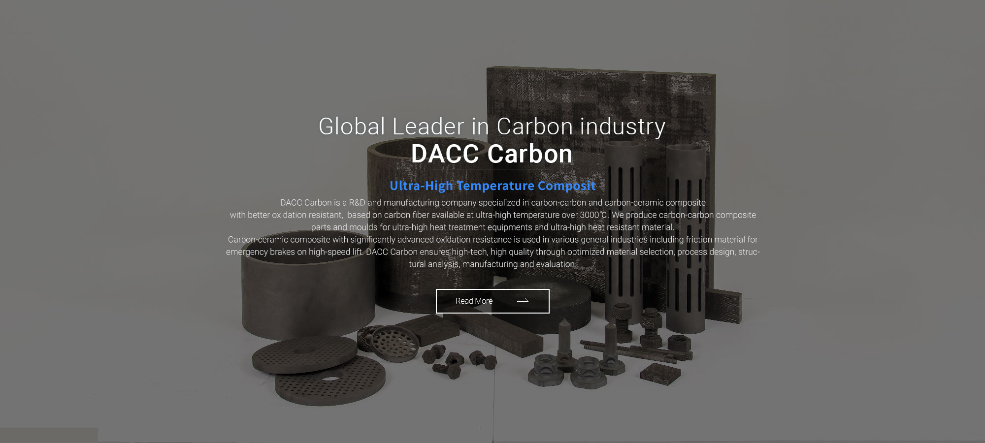 Ultra-High Temperature Composite
DACC Carbon is a R&D and manufacturing company specialized in reinforced carbon-carbon and carbon-ceramic matrix composite with better oxidation resistant,  based on carbon fiber available at ultra-high temperature over 3